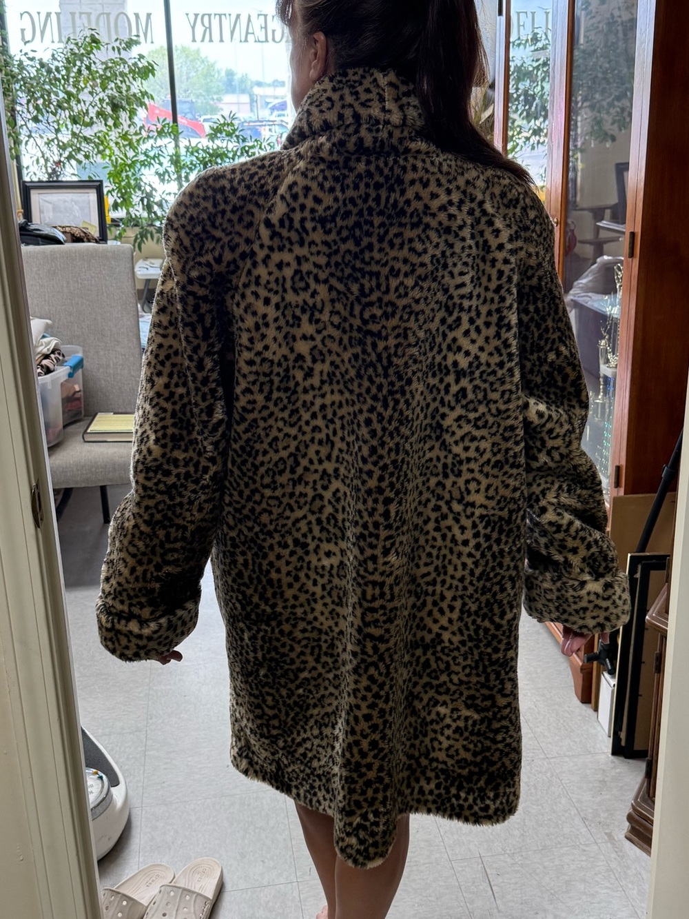 Preston & York Leopard Faux-Fur Teddy Coat - Tan & Black Absolutely Fabulous 🤩